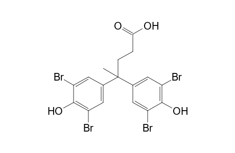 4,4-bis(3,5-dibromo-4-hydroxyphenyl)valeric acid