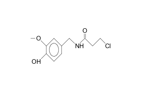 3-Chloro-N-(4-hydroxy-3-methoxy-benzyl)-propionamide