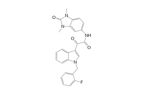 1H-Indole-3-acetamide, N-(2,3-dihydro-1,3-dimethyl-2-oxo-1H-1,3-benzimidazol-5-yl)-1-[(2-fluorophenyl)methyl]-.alpha.-oxo-