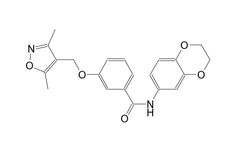 benzamide, N-(2,3-dihydro-1,4-benzodioxin-6-yl)-3-[(3,5-dimethyl-4-isoxazolyl)methoxy]-