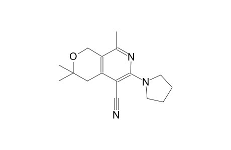 1H-pyrano[3,4-c]pyridine-5-carbonitrile, 3,4-dihydro-3,3,8-trimethyl-6-(1-pyrrolidinyl)-