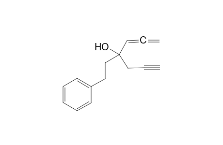 4-Phenethylhepta-1,2-dien-6-yn-4-ol