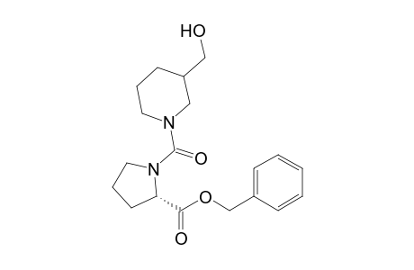 Benzyl 1-{[3-(hydroxymethyl)piperidin-1-yl]carbonyl}-L-prolinate