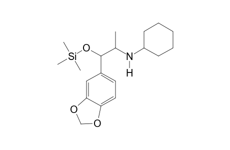 beta-Hydroxy-N-cyclohexyl-3,4-methylenedioxyamphetamine TMS(O)