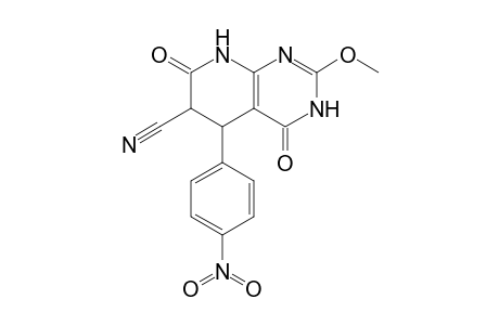 5-(4'-Nitrophenyl)-6-cyano-2-methoxy-5,6-dihydro-3H,8H-pyrido[2,3-d]pyrimidine-4,7-dione