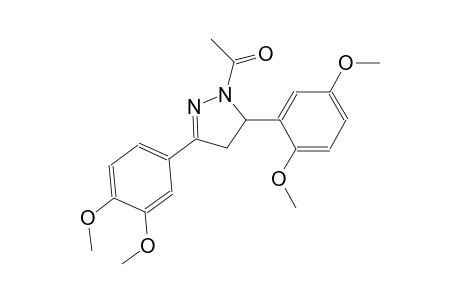 1-acetyl-5-(2,5-dimethoxyphenyl)-3-(3,4-dimethoxyphenyl)-4,5-dihydro-1H-pyrazole