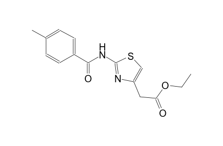 4-thiazoleacetic acid, 2-[(4-methylbenzoyl)amino]-, ethyl ester