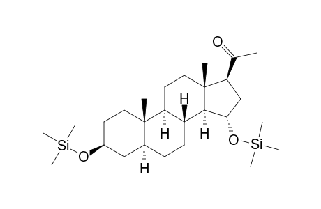 Bis(trimethylsilyl)- 3.beta., 15.alpha.-Dihydroxy-5.alpha.-pregana-20-one
