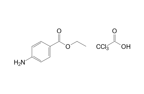 p-aminobenzoic acid, ethyl ester, trichloroacetate(salt)