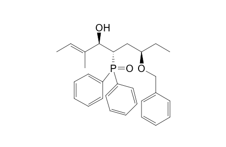 (2E,4R*,5S*,7R*/S*)-7-Benzyloxy-5-diphenyphosphinoyl-3-methylnon-2-en-4-ol