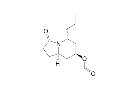 3(2H)-Indolizinone, 7-(formyloxy)hexahydro-5-propyl-, (5.alpha.,7.beta.,8a.alpha.)-