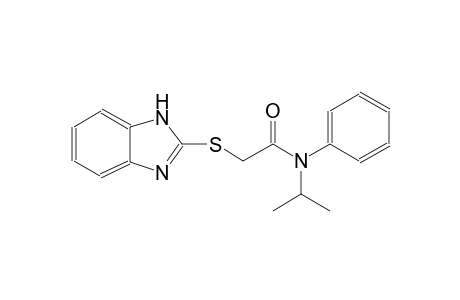acetamide, 2-(1H-benzimidazol-2-ylthio)-N-(1-methylethyl)-N-phenyl-