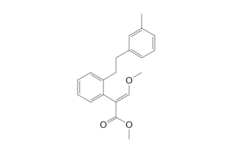 Benzeneacetic acid, alpha-(methoxymethylene)-2-[2-(3-methylphenyl)ethyl]-, methyl ester