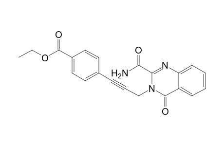 Ethyl 4-[3-(2-carbamoyl-4-oxoquinazolin-3(4H)-yl)prop-1-yn-1-yl]benzoate