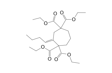 Tetraethyl 2-butylidenecycloheptane-1,1,4,4-tetracarboxylate