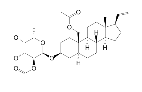 SCLEROSTEROID-M;3-BETA-(2'-O-ACETYL-ALPHA-L-FUCOPYRANOSYLOXY)-5-ALPHA-PREGN-20-EN-19-OL-19-ACETATE