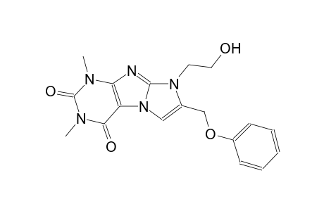 1H-imidazo[2,1-f]purine-2,4(3H,8H)-dione, 8-(2-hydroxyethyl)-1,3-dimethyl-7-(phenoxymethyl)-