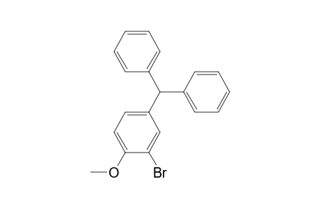 Benzene, 2-bromo-4-(diphenylmethyl)-1-methoxy-