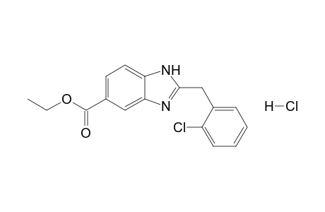 Ethyl 2-[(2'-chlorophenyl)methyl]-[1H]-benzimidazole-5-carboxylate - hydrochloride