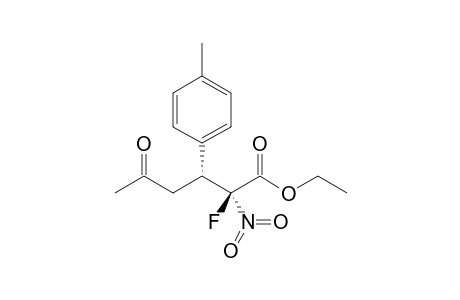 (2S,3R)-Ethyl 2-fluoro-2-nitro-3-(4-methylphenyl)-5-oxohexanoate