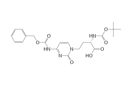 (S)-2-[N-(tert-Butoxycarbonyl)amino]-4-[N(4)-(benzyloxycarbonyl)cytosin-1-yl]butyric Acid