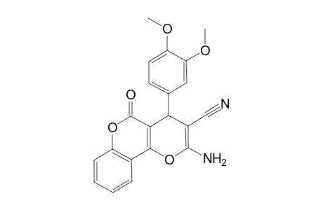 2-Amino-4-(3,4-dimethoxyphenyl)-5-oxo-4H,5H-pyrano[3,2-c]chromene-3-carbonitrile
