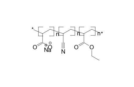 Poly(sodium acrylate-co-acrylonitrile-co-ethyl acrylate)