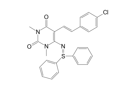 N-(1,3-dimethyl-5-styryluracil-6-yl]-S,S-di(p-chlorophenyl)sulfilimine