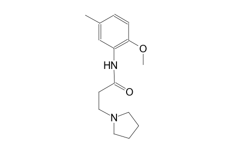 1-pyrrolidinepropanamide, N-(2-methoxy-5-methylphenyl)-