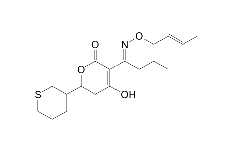 2H-Pyran-2-one, 3-[1-[(2-butenyloxy)imino]butyl]-5,6-dihydro-4-hydroxy-6-(tetrahydro-2H-thiopyran-3-yl)-