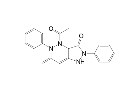 3H-Pyrazolo[4,3-c]pyridazin-3-one, 4-acetyl-1,2,3a,4,5,6-hexahydro-6-methylene-2,5-diphenyl-