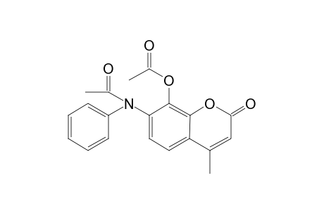 8-Acetoxy-4-methyl-7-(acetylphenylamino)-2H-[1]benzopyran-2-one