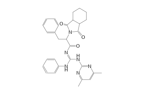 N-(4,6-dimethyl-2-pyrimidinyl)-N''-[(Z)-2-(1,3-dioxooctahydro-2H-isoindol-2-yl)-3-phenylpropanoyl]-N'-phenylguanidine