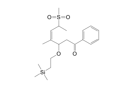 (3RS,4Z,6SR)-4-METHYL-6-(METHYLSULFONYL)-1-PHENYL-3-[2-(TRIMETHYLSILYL)-ETHOXY]-HEPT-4-EN-1-ONE