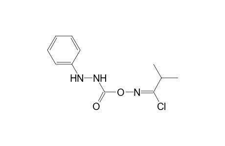 2-Methyl-N-[(N'-phenylhydrazinecarbonyl)oxy]propanecarbonimidoyl chloride