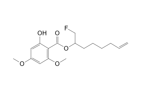 1-(fluoromethyl)hept-6-enyl 2-hydroxy-4,6-dimethoxy-benzoate