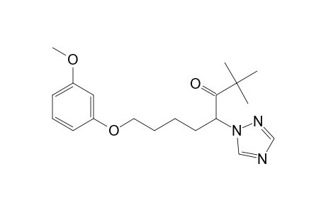 3-Octanone, 8-(3-methoxyphenoxy)-2,2-dimethyl-4-(1H-1,2,4-triazol-1-yl)-