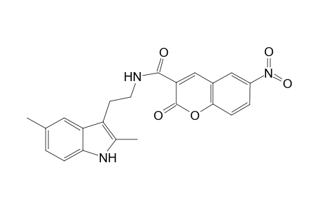 N-[2-(2,5-dimethyl-1H-indol-3-yl)ethyl]-2-keto-6-nitro-chromene-3-carboxamide