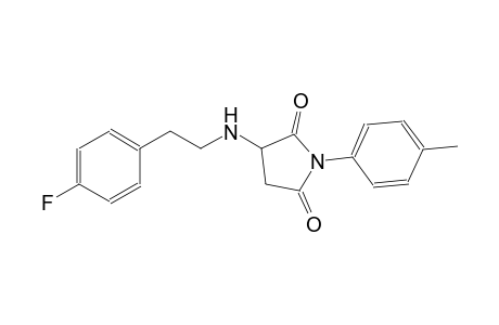 2,5-pyrrolidinedione, 3-[[2-(4-fluorophenyl)ethyl]amino]-1-(4-methylphenyl)-