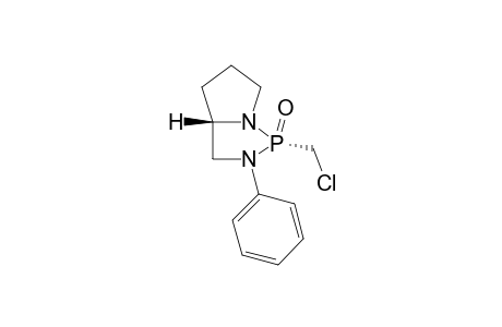 (1R,3aS)-1-Chloromethyl-2-phenyl-hexahydro-pyrrolo[1,2-c][1,3,2]diazaphopsphole 1-oxide