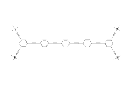 1,4-Bis{(3,5-bis-trimethylsilylethynylphenyl)ethynylphenyl]ethynyl}benzene