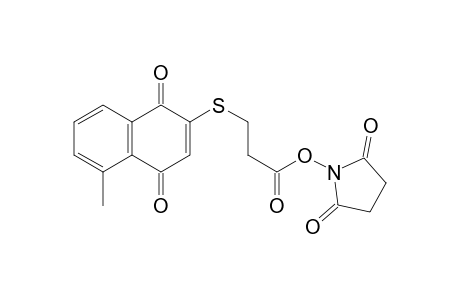 .beta.-((5-Methyl-1,4-naphthoquinonyl)thio)propionic acid N-hydroxysuccinimide
