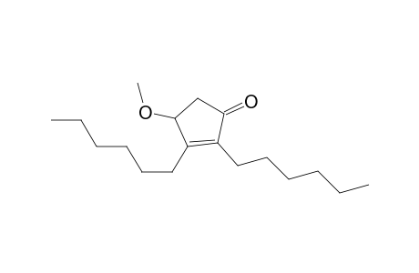2,3-Dihexyl-4-methoxy-1-cyclopent-2-enone