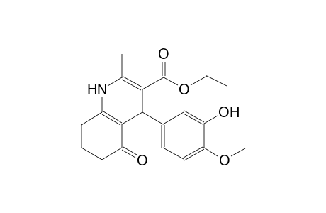 3-quinolinecarboxylic acid, 1,4,5,6,7,8-hexahydro-4-(3-hydroxy-4-methoxyphenyl)-2-methyl-5-oxo-, ethyl ester