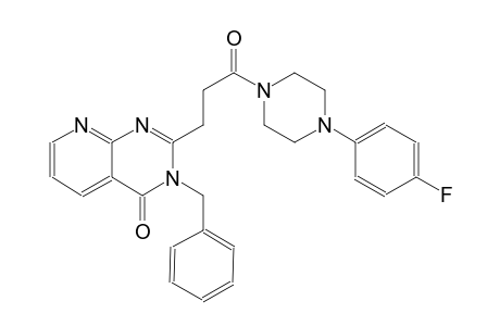 pyrido[2,3-d]pyrimidin-4(3H)-one, 2-[3-[4-(4-fluorophenyl)-1-piperazinyl]-3-oxopropyl]-3-(phenylmethyl)-