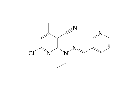 3-Pyridinecarbonitrile, 6-chloro-2-[1-ethyl-2-(3-pyridinylmethylidene)hydrazino]-4-methyl-