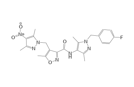 4-[(3,5-dimethyl-4-nitro-1H-pyrazol-1-yl)methyl]-N-[1-(4-fluorobenzyl)-3,5-dimethyl-1H-pyrazol-4-yl]-5-methyl-3-isoxazolecarboxamide