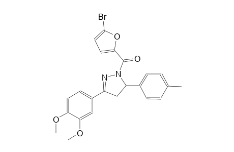 1-(5-bromo-2-furoyl)-3-(3,4-dimethoxyphenyl)-5-(4-methylphenyl)-4,5-dihydro-1H-pyrazole