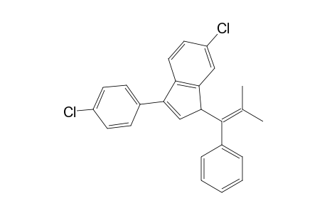 6-Chloro-3-(4-chlorophenyl)-1-(2-methyl-1-phenylprop-1-en-1-yl)-1H-indene