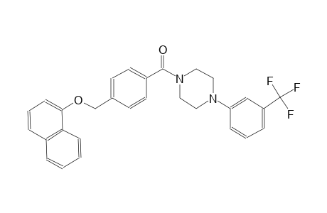1-{4-[(1-naphthyloxy)methyl]benzoyl}-4-[3-(trifluoromethyl)phenyl]piperazine